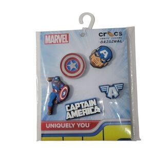 Crocs Jibbitz Shoe Charms Captain America Uniquely You Original Marvel Superhero